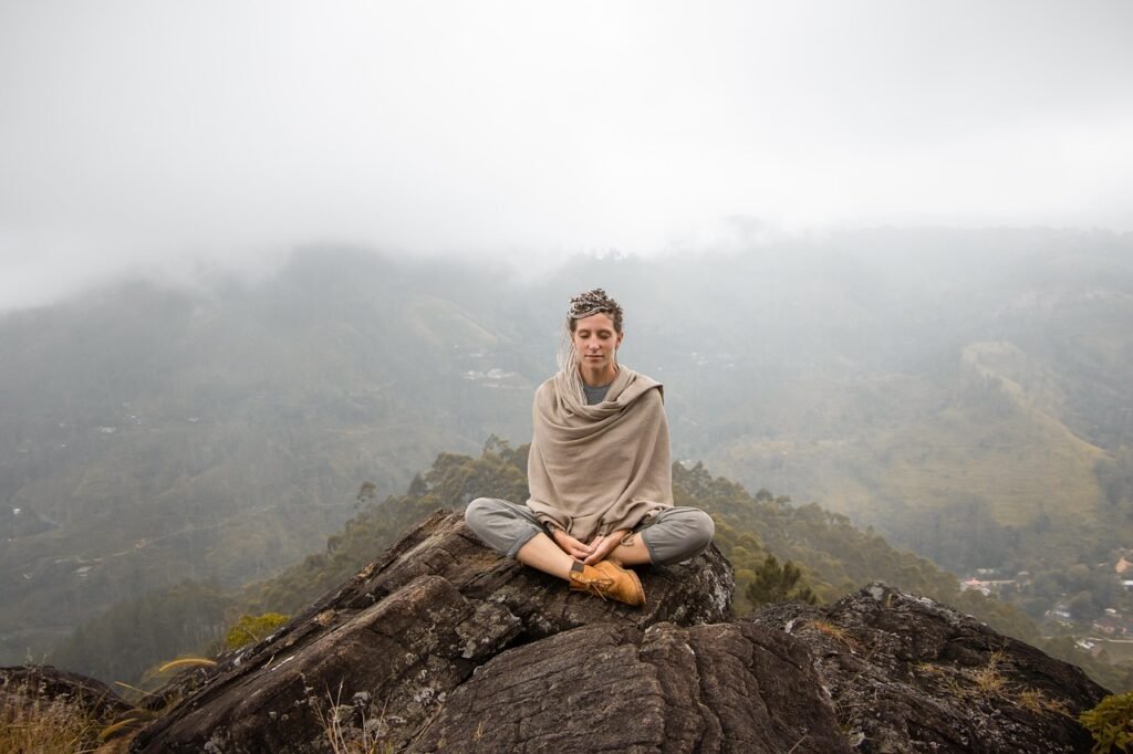 meditate, meditation, woman, mountains, nature, relax, calm, yoga, religion, spiritual, peace, wellness, relaxation, balance, peaceful, rest, clouds, relaxing, sri lanka, mahamevnawa, well, noé mie, international yoga day, meditation, meditation, meditation, meditation, meditation, relax, yoga, yoga, yoga, spiritual